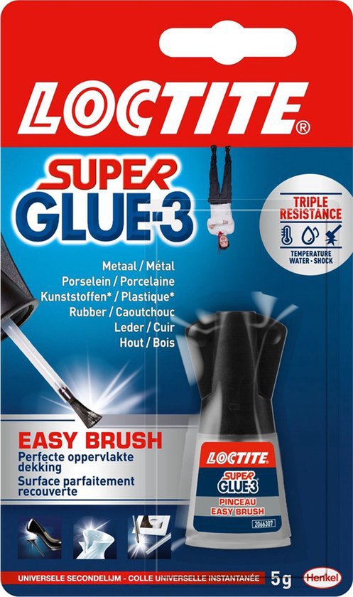 Loctite Pinsel 5 g Hochpräzision | Ideale Anwendung mit Pinsel | Hochpräzisions-Zweitklebstoff | Sekundenkleber für universelle Anwendung | Sekundenkleber, Multikleber & Alleskleber | Hobby| & Reparatur-Zweitklebstoff