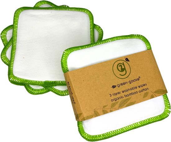 12 Stück wiederverwendbare Baumwollpads - Waschbare weiche Baumwollpads - Nachhaltig & Bio - Inklusive Wäschesack