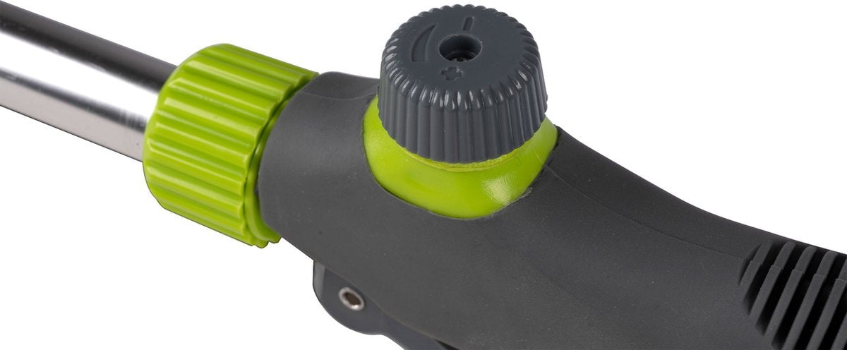 Kinzo Sprinklerkopf Gartenschlauch - Bewässerungssystem - 66 x 9 x 3,5 CM - mit 27 Bewässerungslöchern - 1/2 Anschluss für Gartenschlauch - Grün/Grau