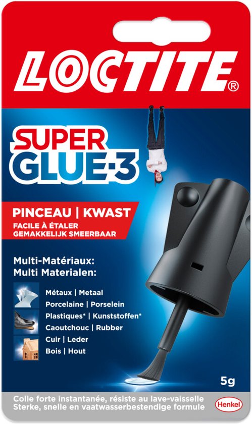 Loctite Pinsel 5 g Hochpräzision | Ideale Anwendung mit Pinsel | Hochpräzisions-Zweitklebstoff | Sekundenkleber für universelle Anwendung | Sekundenkleber, Multikleber & Alleskleber | Hobby| & Reparatur-Zweitklebstoff