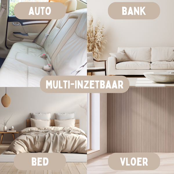 Von Cee Cee: Hundebett & Möbelschutz – Abnehmbarer Bezug – Mokka/Taupe