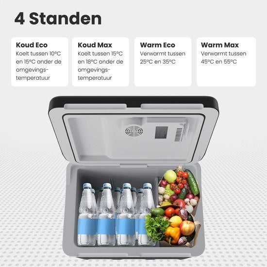 Auronic Electric Kühlbox - Kühlbox - 40L - 12V und 240V - Schwarz