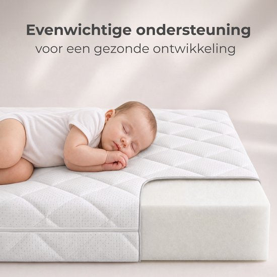 CozySense® Babymatratze 70 x 140 cm – Kinderbettmatratze – Babymatratzen – atmungsaktive Baumwolle – abnehmbarer Bezug – OEKO-TEX®- und CertiPUR-US®-zertifiziert – 10 cm