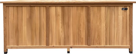 AXI Milo Aufbewahrungsbox aus Holz L Braun – Kissenbox mit Boden – 800 Liter – 200 x 80 x 80 cm – karbonisiertes Hemlock-Holz – Aufbewahrungsbox für den Garten