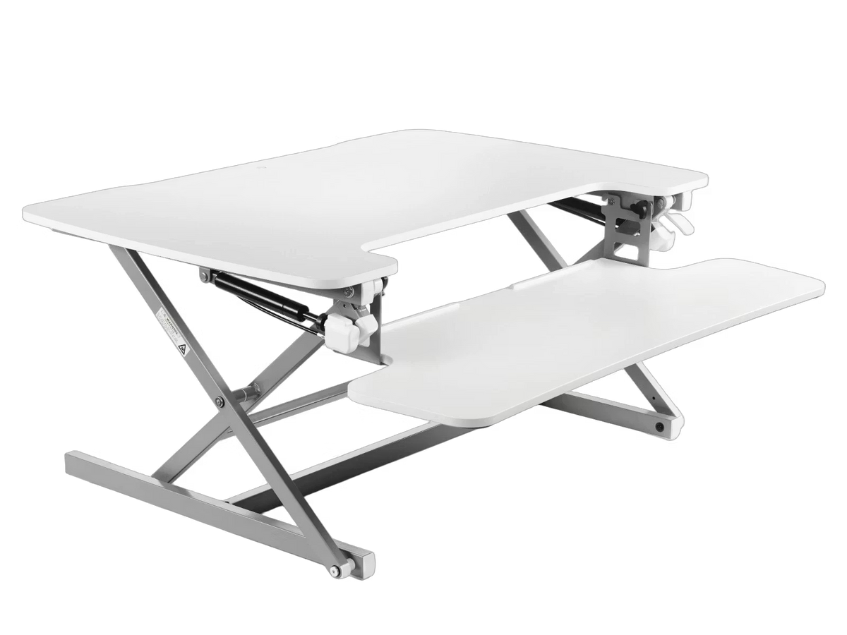 Vantage Flexdesk PC-Arbeitsplatz - Sitz-/Stehpult-Konverter - 89 x 59 cm - Verstellbar 14-50 cm
