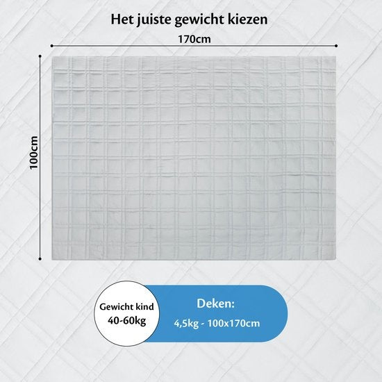 EL Life Wiegedecke Kind 4,5kg - 100 x 170cm - Wiegedecke - OEKO-TEX Baumwolle