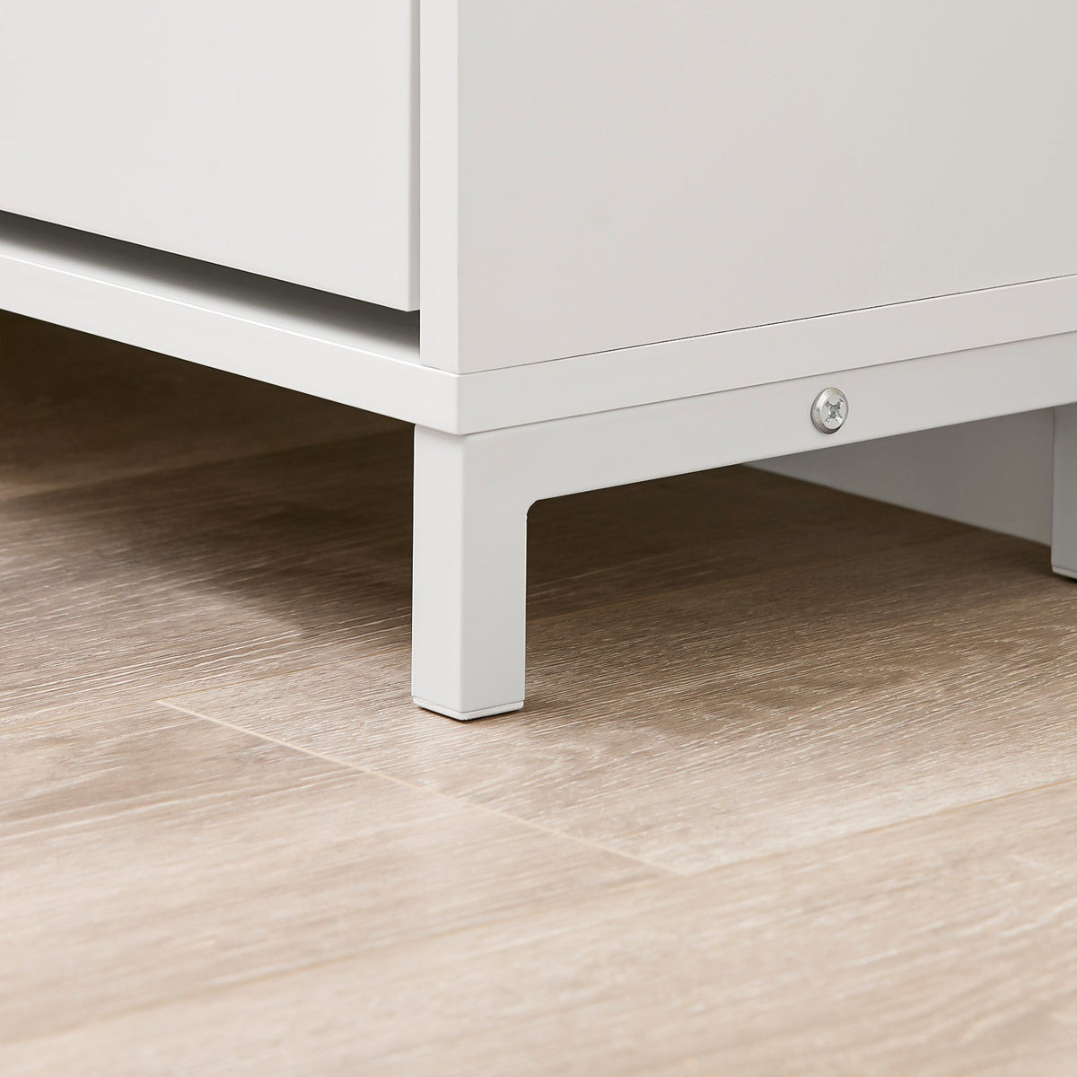 sobuy Schuhschrank Schuhbank FSR151-L-W - 105 x 24 x 52 cm - weiß mit grauem Polster