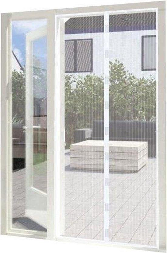 Türvorhang | Lamellenfliegenvorhang | weiß - 2 x 210 x 50 cm