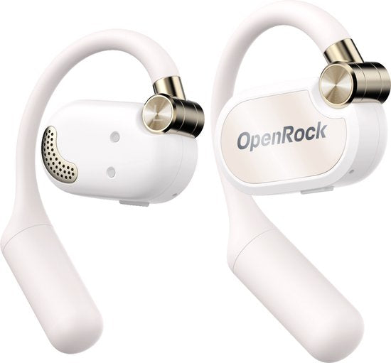 OpenRock – X White – Kabellose Open-Ear-Kopfhörer – Bluetooth – Lange Akkulaufzeit – Geräuschunterdrückung – kabellos – TubeBass™-Technologie