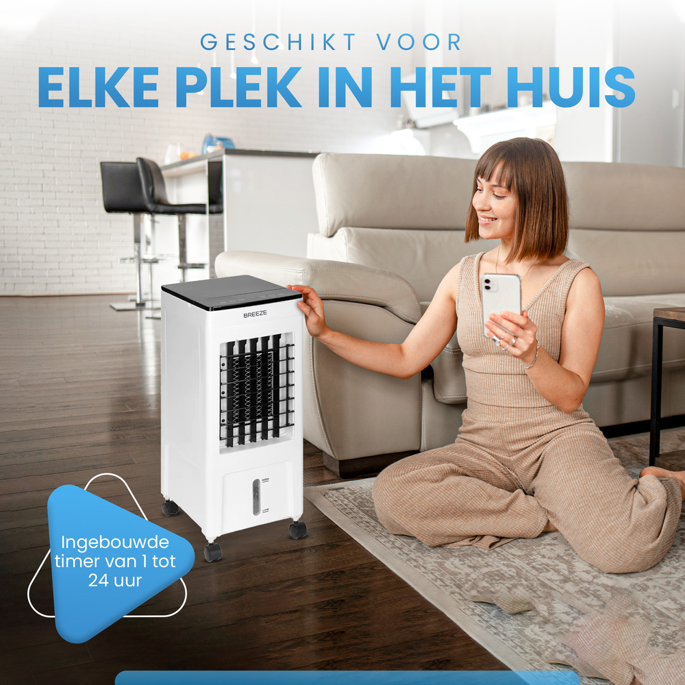 Breeze Mobile Air Conditioner 2.0 - 10.000 BTU - 35 x 30 x 68 cm - Weiß