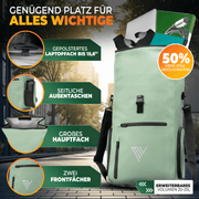 EVO Pannier Backpack 2-in-1 Wasserabweisend 25L Schwarz