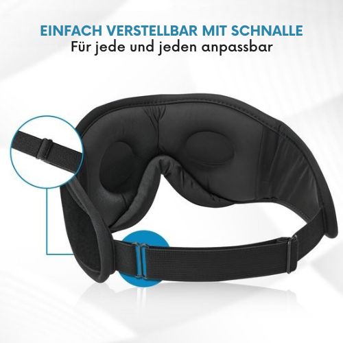 PurelyGoods® - Bluetooth 5.3 Schlafmaske - 3D - 100% Verdunkelung - Frauen und Männer