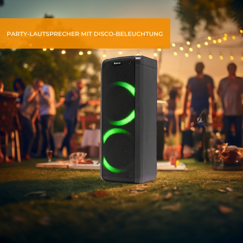 Denver Lautsprecher Party-Box - Disco Lights - Bluetooth - Schwarz