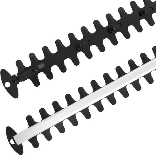 VONROC Heckenschere 600W - 660 mm Schwertlänge - mit um 180° drehbarem Griff - Messerabstand 16 mm - inkl. Schutzhülle