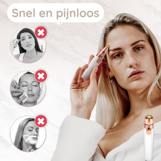 Augenbrauentrimmer - Gesichts-Haarentfernungsgerät Damen - Gesichts-Haarentfernung Frau - Sansbeauté® - Gesichts-Haarentfernungsgerät Damen - Enthaarungsmittel - Makelloser Gesichts-Haarentferner - Mini-Rasierer Trimmer - Elektrisch