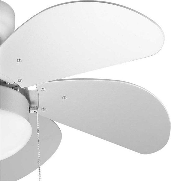 Deckenventilator Tristar VE-5810 – Deckenventilator mit Zugschnur – 3 einstellbare Geschwindigkeitsstufen – Ø 76 cm – Weiß