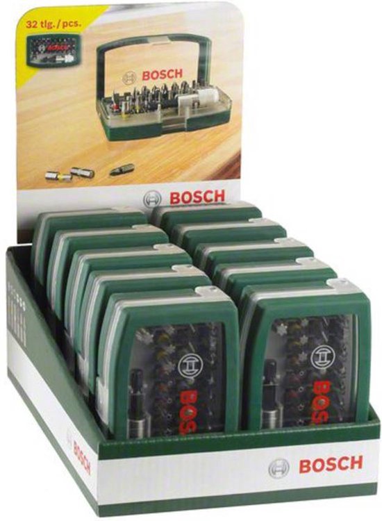 Bosch Schrauberbits-Set mit Farbcodierung – 32-teilig