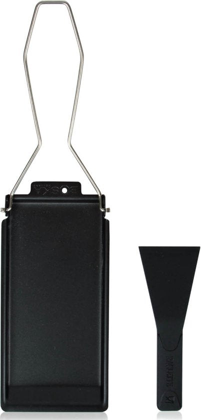 Boska Cheese Barbeclette® - für BBQ - Käsepfanne mit Spatel - Schwarz - 175x85 mm