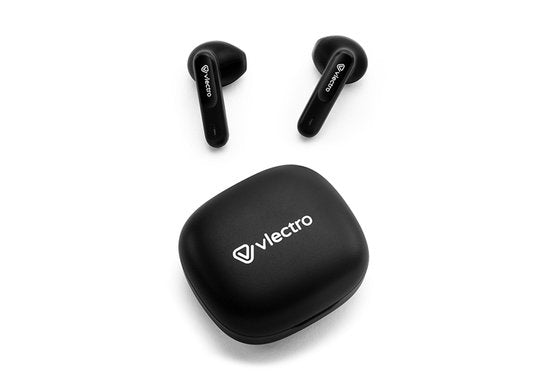 Vlectro - Satz Bluetooth-Kopfhörer für Apple und Android - Schwarz