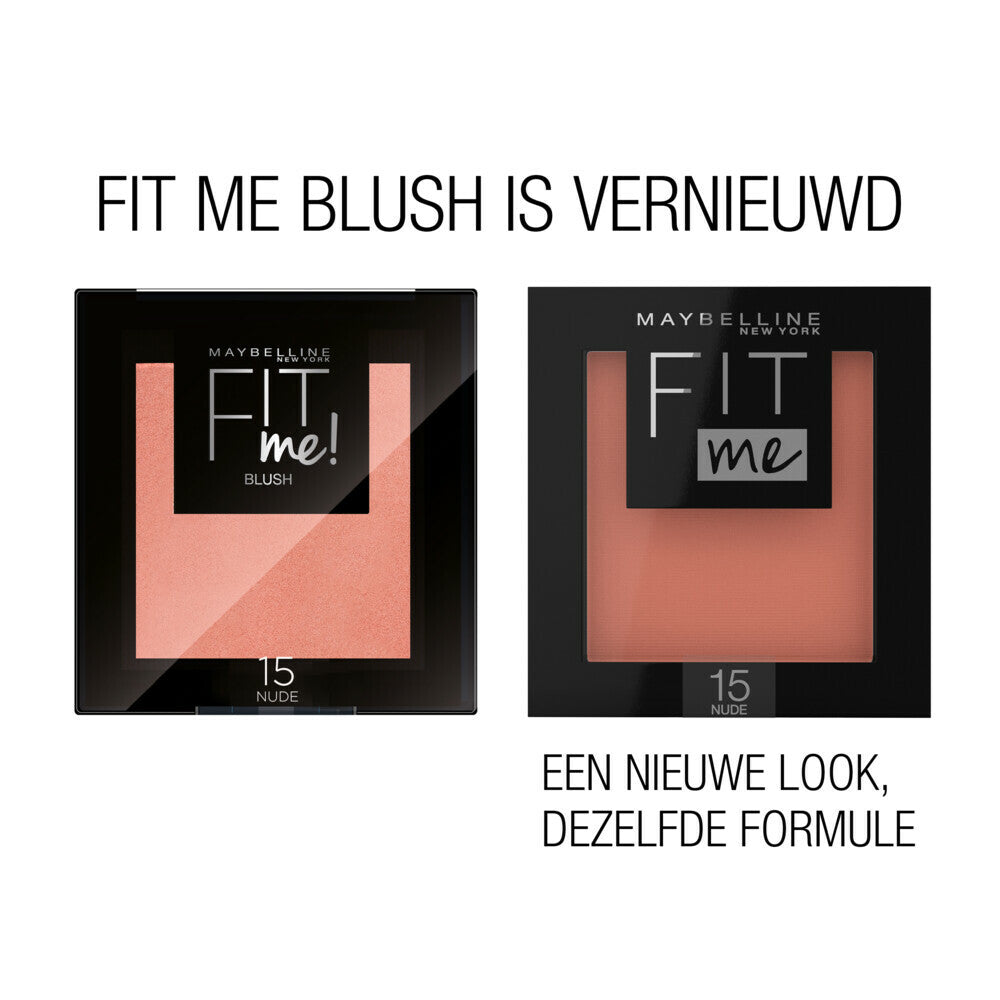 Maybelline Fit Me Blush – 50 Wine – Rot – Puderrouge mit Schimmer-Finish – 4,5 g