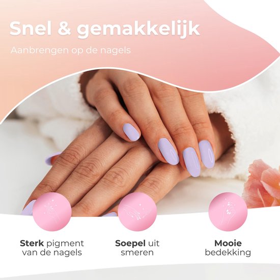 Moods Gellac 6-teiliges Set - Gel-Nagellack Starter Pack - Gel-Nagellack - 8ML - The Lavender Collection - Gellac - Nägel - Chic Colours