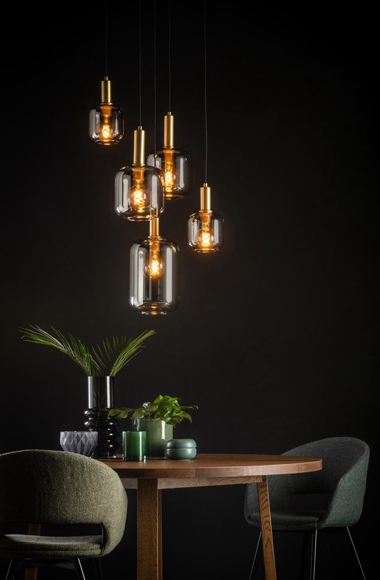 Lucide JOANET – Hängeleuchte – Ø 66 cm – 2xE27 – Fumé