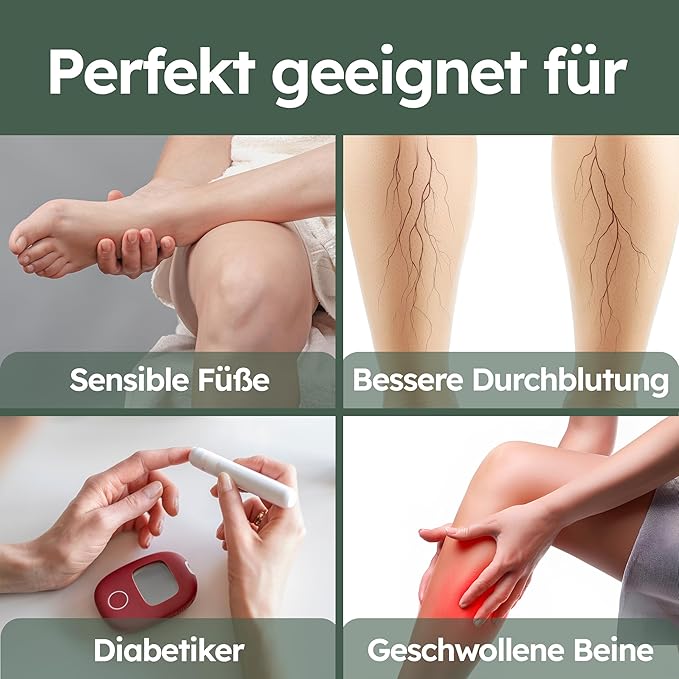 Herowerk Komfortsocken für Damen und Herren 6 Paar - Extra breite Gesundheitssocken aus 97% Baumwolle - Ohne Gummibund - Maximaler Komfort Socken - Größe 47-50