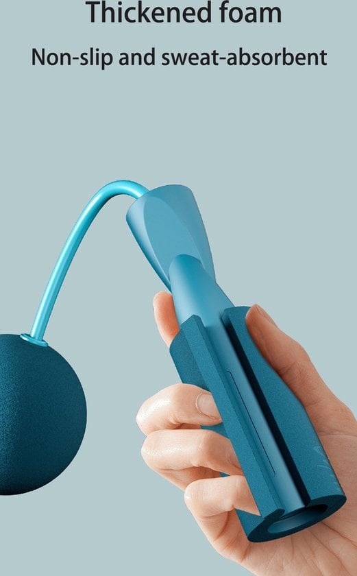 GarpexÂ¬Ã† Kabelloses Sport-Springseil - beschwertes Springseil - Fitness-Springseil - Workout - Fitness - Schwarz