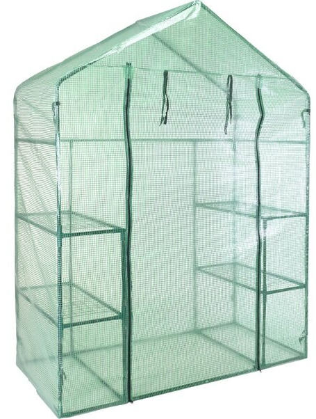 Gewächshaus begehbar 143 X 73 X 195 CM - Grün