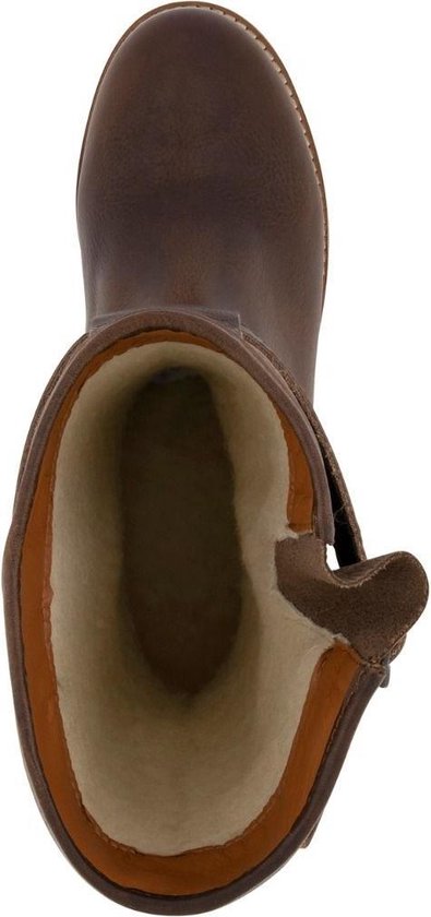 Travelin' Finland Men - Wollgefütterter Leder Outdoor-Stiefel - Wasserdichte Stiefel - Dunkelbraunes Leder