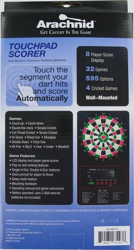 Winmau Dart-Anzeigetafel Ton Machine Touchpad 2