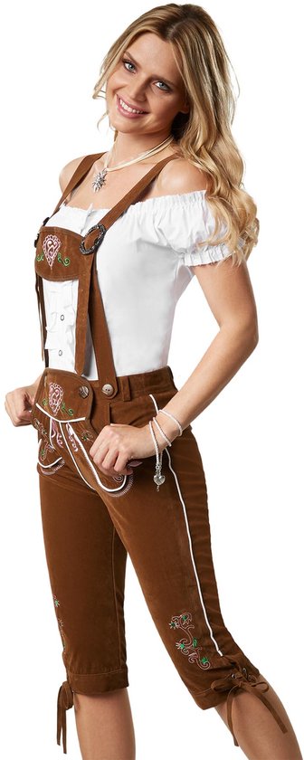 Dressforfun Lederhose Walchensee L - Faschingskostüm Halloween Kostüm Faschingskostüm Karneval Partykleidung - 302822