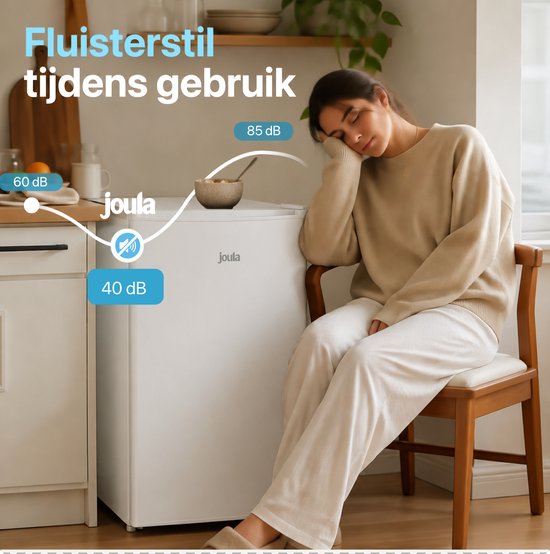 Joula Tischgefriertruhe – freistehend, Mini/klein – 60 Liter – 3 Gefrierschubladen – Weiß