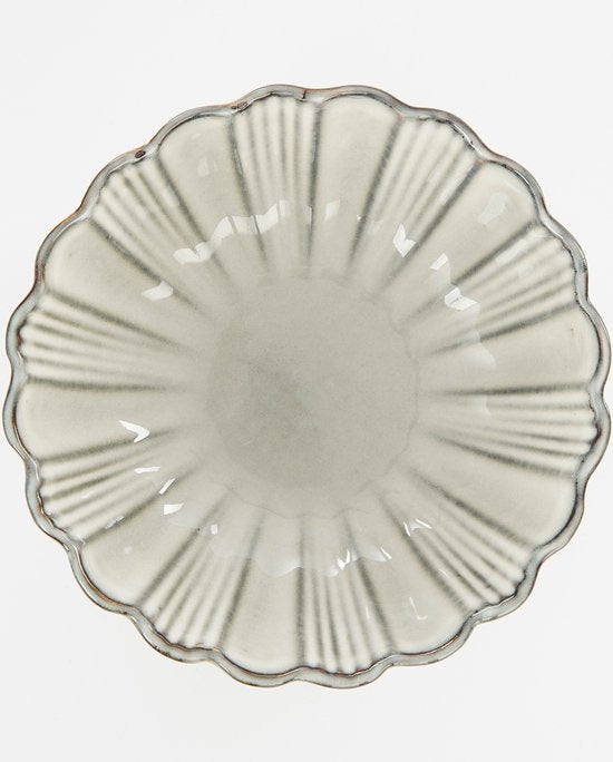Mica Decorations Korfu Schale - H9 x Ø17 cm - Keramik - Grau