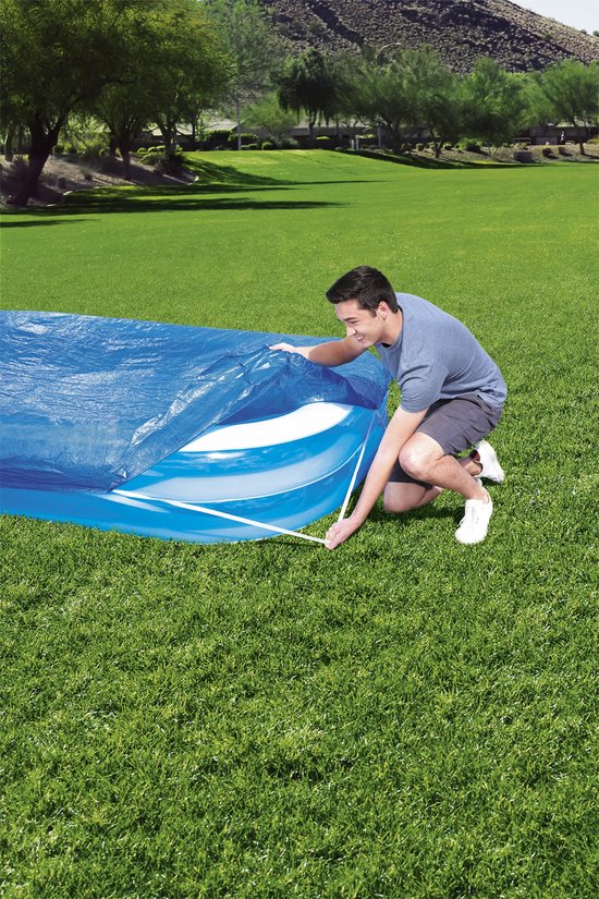 Bestway Schwimmbad-Abdeckplane – Rechteckig 262 x 175 cm – Geeignet für Aufstellpools