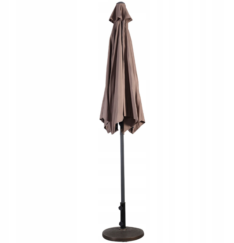 Coast Large Garden Parasol Brown 270 x 235 cm - Stabiler und stilvoller Schutz vor der Sonne