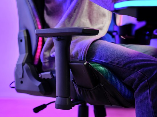 Trust Ruya RGB Gaming-Stuhl - Mit RGB-Beleuchtung - Verstellbar - Ergonomisch - Schwarz