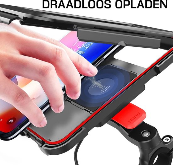 Podec - Wireless Charger und Smartphone Halterung Fahrrad - 360 Grad Rotation - Auch für Roller & Motorrad