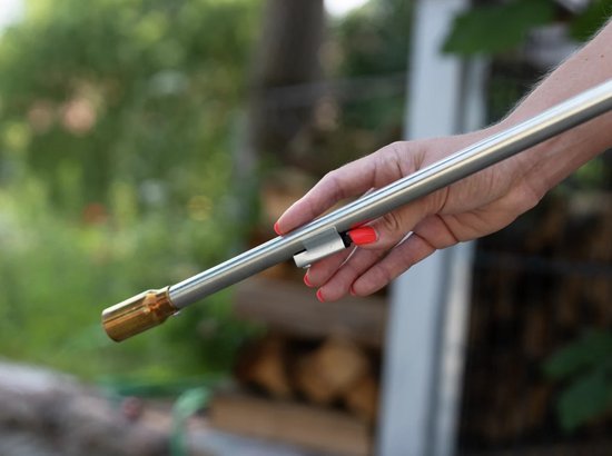 Rothenberger Universal-Gasbrenner – Unkrautbrenner – Dachbrenner – mit Piezo-Zündung – inkl. Gasflasche