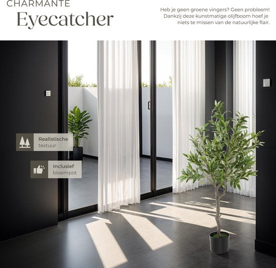tectake Künstlicher Olivenbaum Oleand - Mediterrane Kunstpflanze mit realistischen Blättern und Oliven - Pflegeleicht und vielseitig einsetzbar - Inklusive stabilem Blumentopf - Höhe: 120 cm