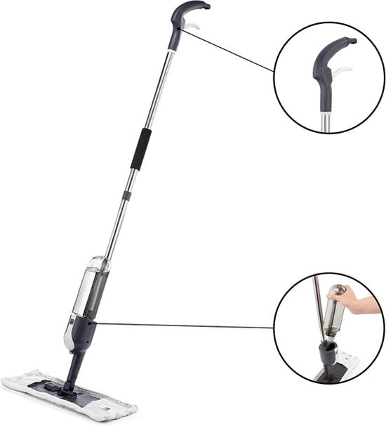 Home & Comfort Spray Mop - Bodenwischer - Leichtgewicht - 360° drehbar