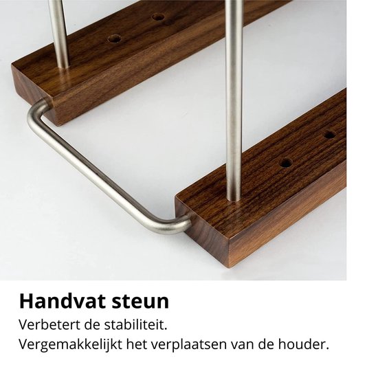 LP-Aufbewahrungssystem - Plattenständer aus Walnussholz - Plattenhalter - LP-Ständer - LP-Halter - helles Finish
