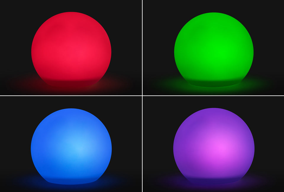 Hortensus LED Solar-Gartenkugel - 40 cm - kabellos bis zu 12 Stunden - mehrere Farben