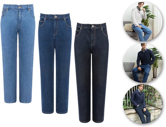 Milanoro - Stylische Jeans für Männer - Hellblau - W38 - L30
