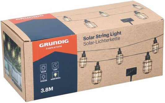 Gartenbeleuchtung Girlande - 3,8 m - Solar - Warm White LEDs