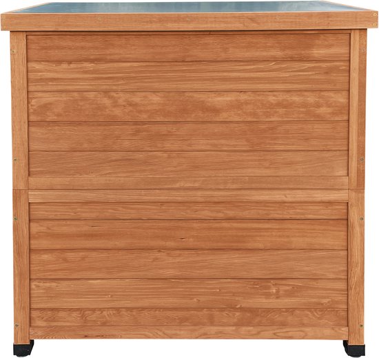AXI Felix Aufbewahrungsschrank aus Holz – Gartenschrank aus FSC-Holz – Magnetverschluss – Verstellbare Füße – 80 x 45 x 93 cm – Kaffee-Braun