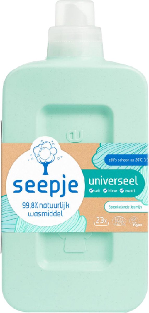 Seepje Flüssigwaschmittel Universal Sparkling Jasmine - 1 Liter - 23 Waschgänge - Transparent