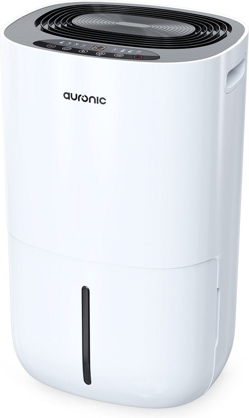 Auronic - Luftentfeuchter - 16 l Fassungsvermögen - Digitaler Luftfeuchtigkeitsmesser - Mit Nachtmodus & Timer - 2 l Wassertank - Kunststoff - Weiß