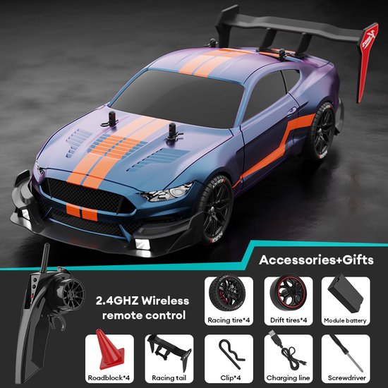 Fuegobird RC-Auto – RC-Fahrzeug – Hochgeschwindigkeits-Spielzeugauto – Blau