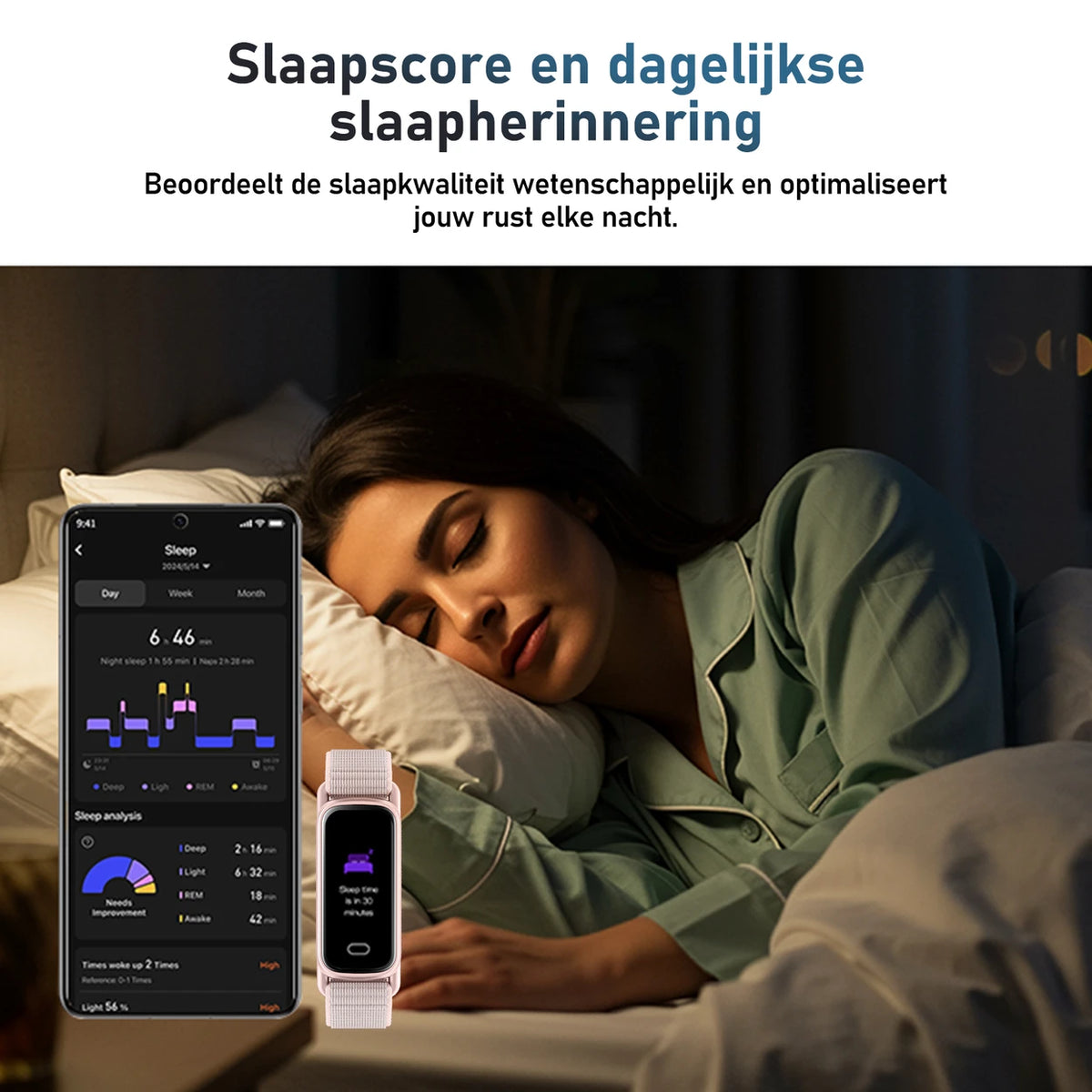 FITTEK GTL1 Smartwatch – Magnetisches Laden – Rosa